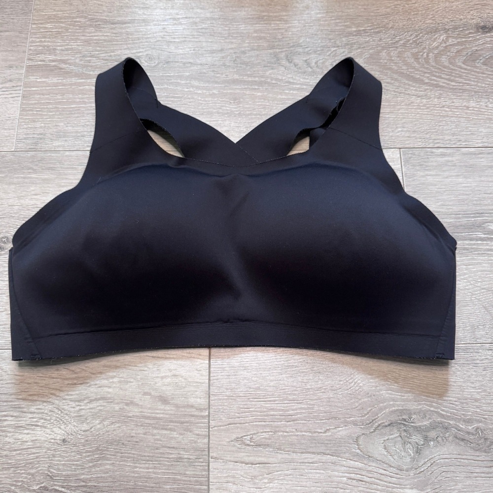 Lululemon AirSupport Bra Black High Support Running Sports Bra 38D Molded Cups